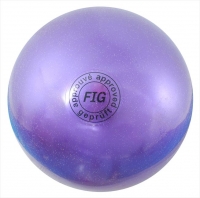 Мяч для художественной гимнастики FIG фиолетовый, 18 см, 400 г